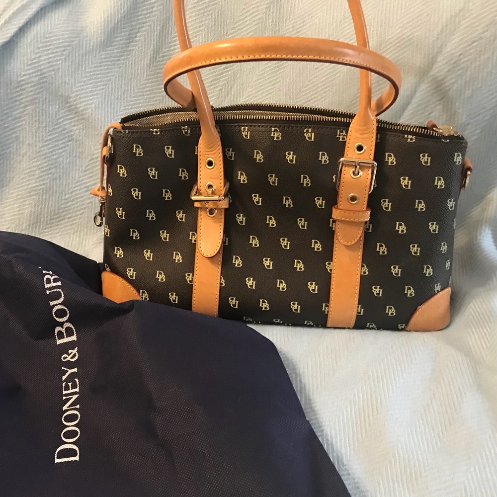 Dooney & Bourke Signature Brown Satchel